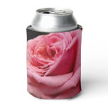 Pink Rose I Pretty Floral Photography Can Cooler