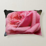 Pink Rose I Pretty Floral Photography Decorative Pillow