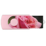 Pink Rose I Pretty Floral Photography Flash Drive
