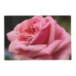 Pink Rose I Pretty Floral Photography Placemat