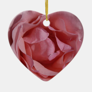Pink Rose II Pretty Floral Ceramic Ornament