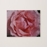 Pink Rose II Pretty Floral Jigsaw Puzzle
