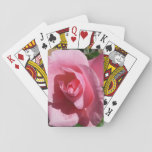 Pink Rose III Garden Floral Poker Cards