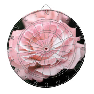 Pink Rose in Full Bloom Dart Board
