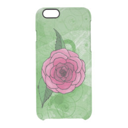 Pink Rose iPhone 6 Clearly™ Deflector Case