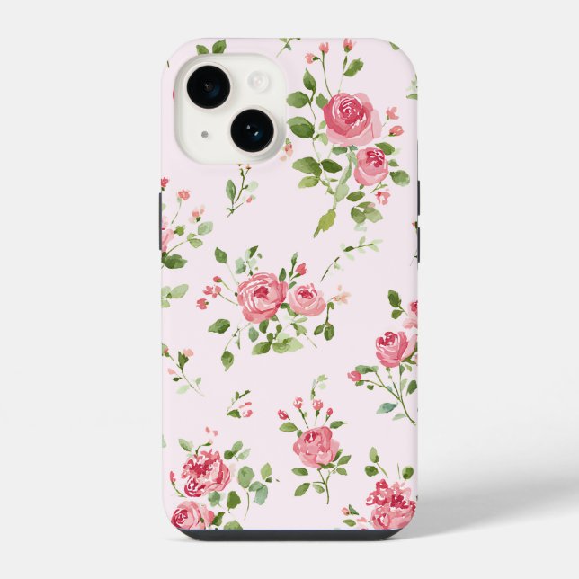 Pink Rose Iphone Case (Back)