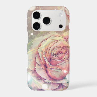 Pink rose iPhone 17 pro case