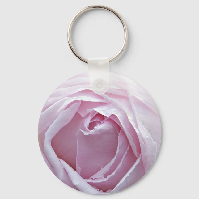 Pink rose keychain (Front)
