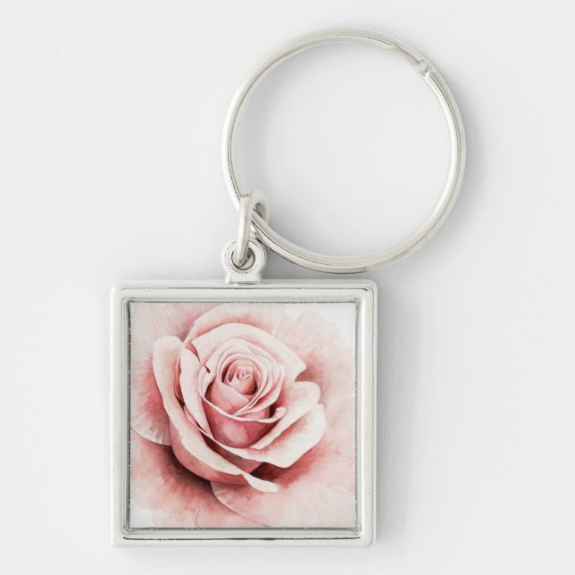 Pink Rose Keychain (Front)