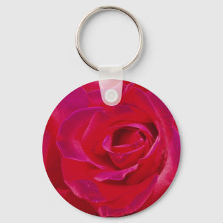 Pink Rose Keychain