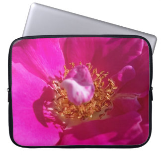 Pink rose laptop sleeve