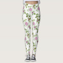 Pink Rose Leggings by DelynnAddams