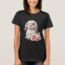 Pink Rose Lop Bunny Rabbit