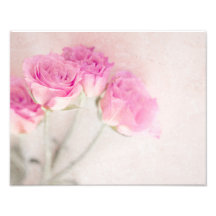 Pink Rose Marble Stone Background Collage Roses