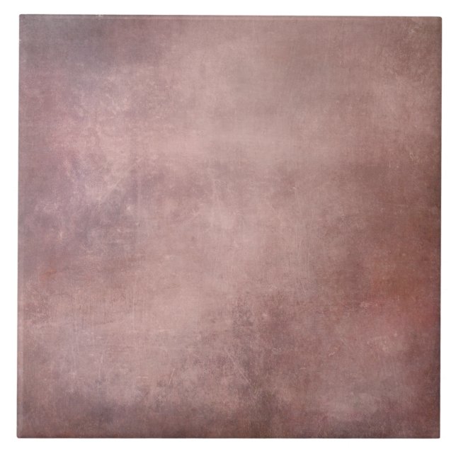 Pink Rose Mauve Faux Rustic Ceramic Tile (Front)