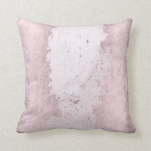 Pink Rose Mauve Lilac Delicate Grungy Abstract Throw Pillow