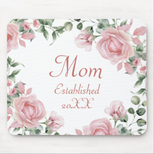Pink Rose Mom  Mouse Pad