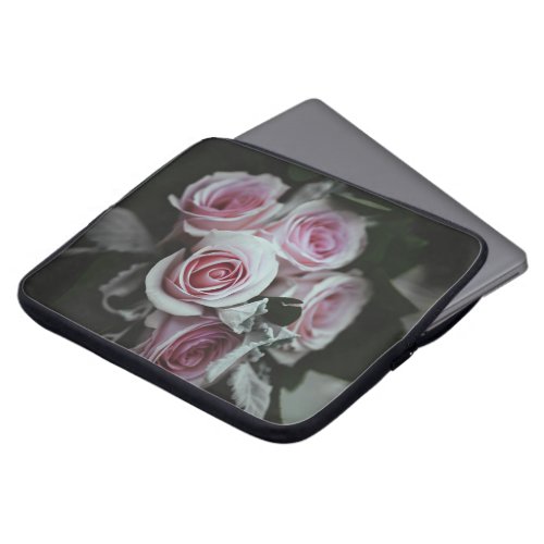 pink rose more laptop sleeve