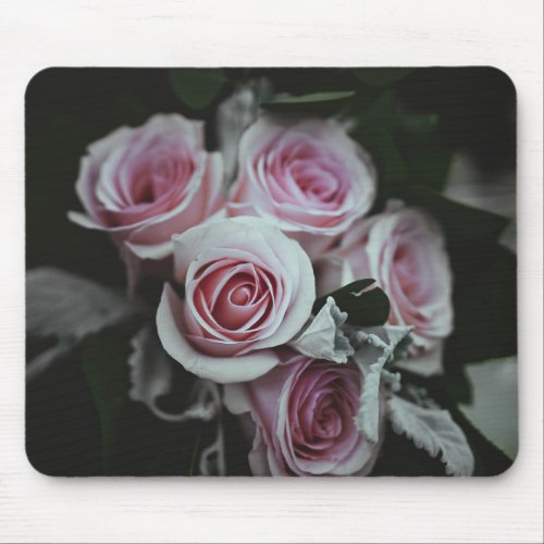 pink rose more mouse pad