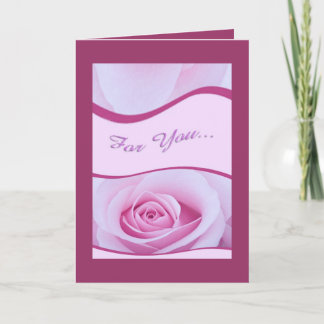 Pink Rose Mother's Day Card