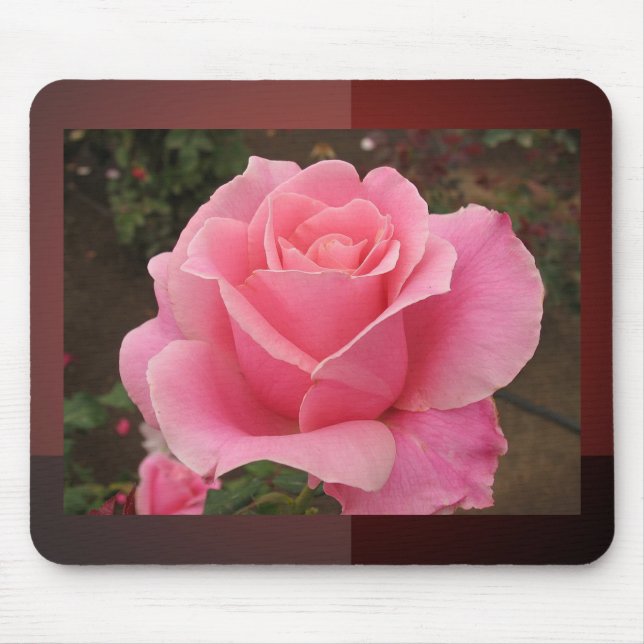 Pink Rose Mouse Pad (Front)