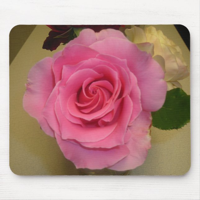 PINK ROSE MOUSE PAD (Front)