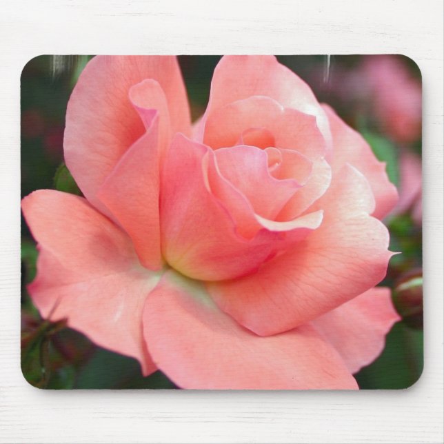 Pink Rose Mouse Pad (Front)