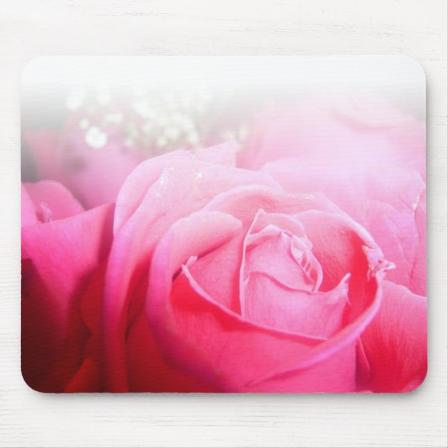 Pink Rose Mousepad (Front)