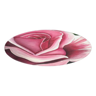 Pink Rose Name Tag