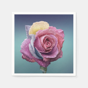Pink Rose Napkins
