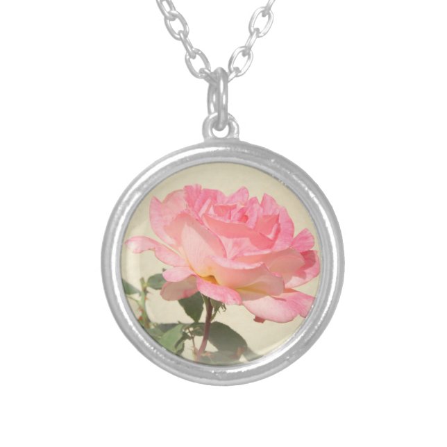 Pink Rose Necklace (Front)