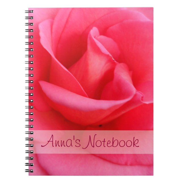 Pink Rose Notebook (Front)