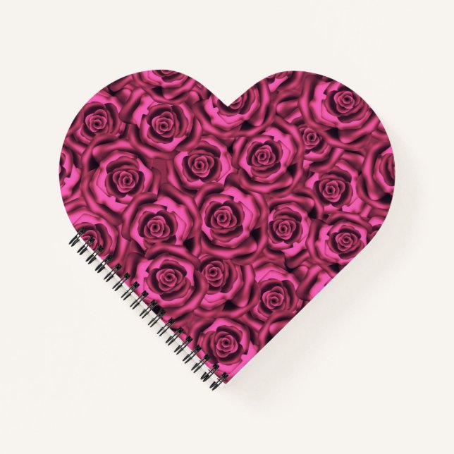 Pink rose notebook (Front)