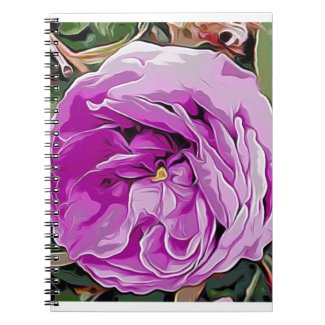 Pink rose notebook