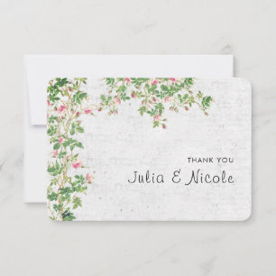 Pink Rose Old Wall Vintage Style Journal Wedding