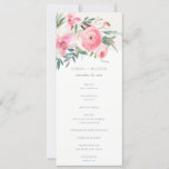 Pink Rose Orchid Watercolor Floral Wedding Program<br><div class="desc">Pink Rose Orchid Watercolor Floral Theme Collection.- it's an elegant script watercolor Illustration of soft delicate pink rose orchids, meadow flowers perfect for your summer spring and country wedding & parties. It’s very easy to customize, with your personal details. If you need any other matching product or customization, kindly message...</div>