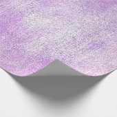 Pink Rose Paint Blush White Lilac Linen Watercolor Wrapping Paper (Corner)
