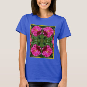 Pink Rose Painting Abstract Flower Art T-Shirt
