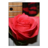 Pink rose pale guitar music image (Front)