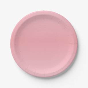 Pink Rose Paper Plates
