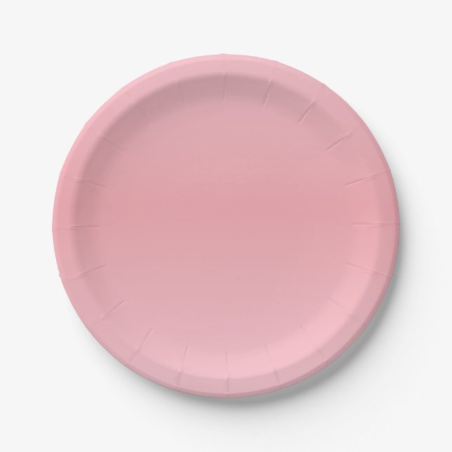 Pink Rose Paper Plates (Front)