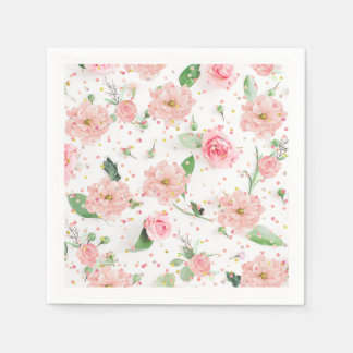 Pink Rose Paradise Napkins