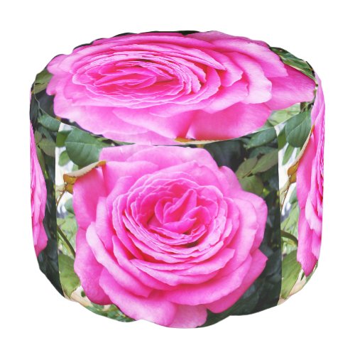 Pink Rose Passion Pouf