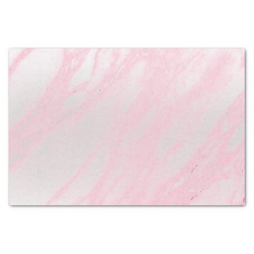 Pink Rose Pastel Blush Metallic Marble Gray Silver Tissue Paper