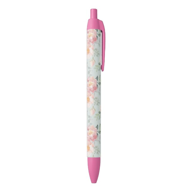 Pink Rose Pastel Garden Pattern Pen (Bottom (Vertical))