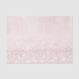 Pink Rose Pastel Glitter Powder Girly 16th Bridal Tissue Paper