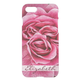 Pink Rose Personalized iPhone SE/8/7 Case