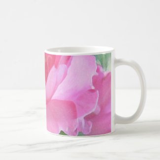 Pink Rose Petal Abstract Coffee Mug