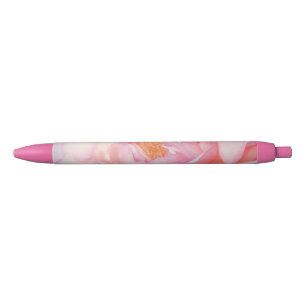 Pink rose petal watercolour design pen