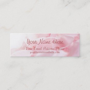 Pink Rose Petals Business Cards by LaKrima at Zazzle